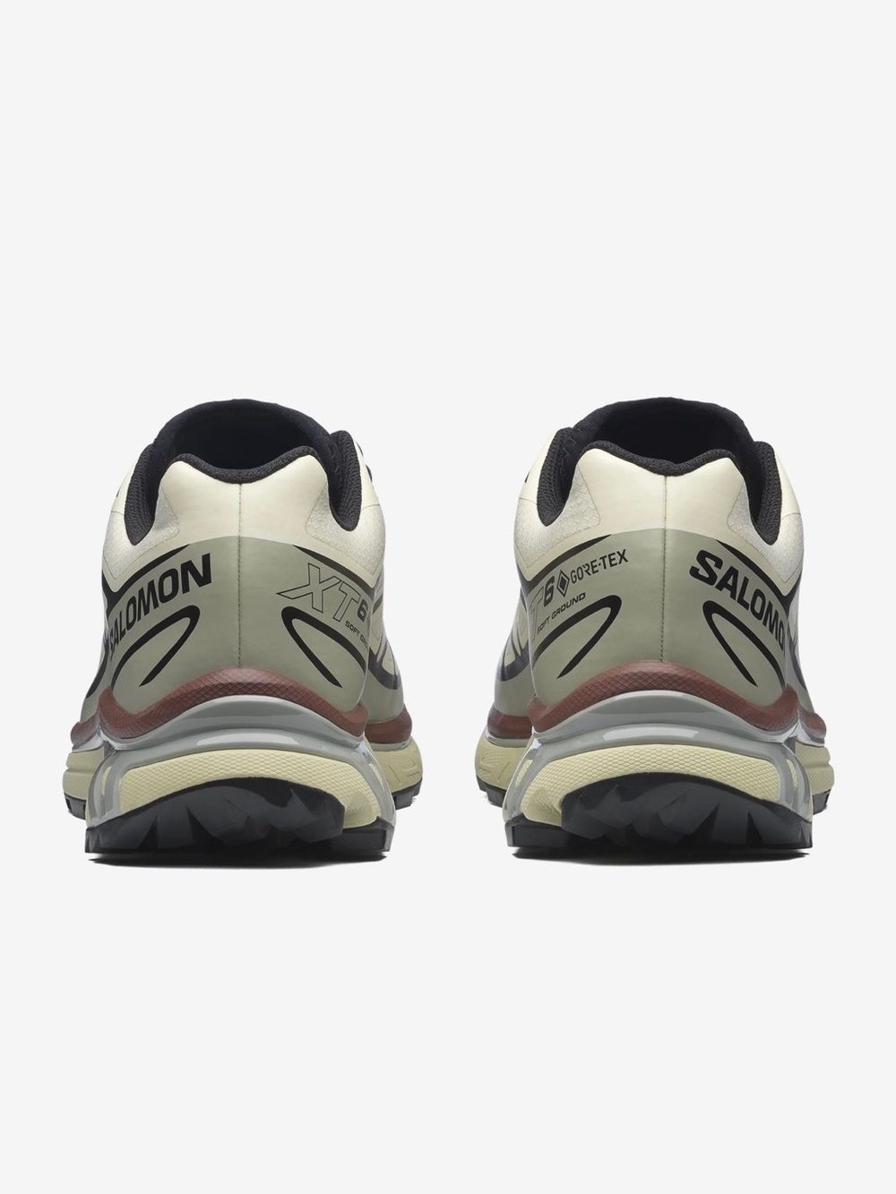 Salomon Aspargus Green / Tea / Bitter Chocolate XT-6 Gore-tex Unisex Sneakers - Picture 4 of 14